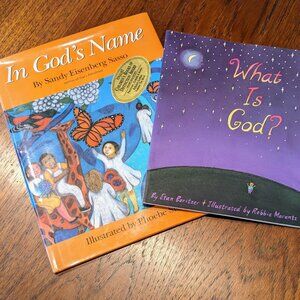 2 Children's Books to Help Explain God + Religion "What is God" & "In Gods Name"